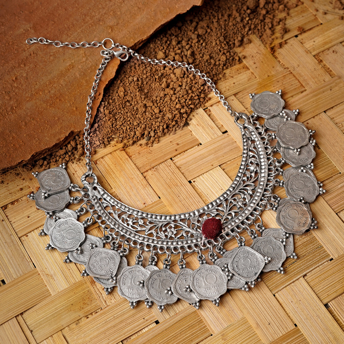 Teejh Karshika Coin Necklace