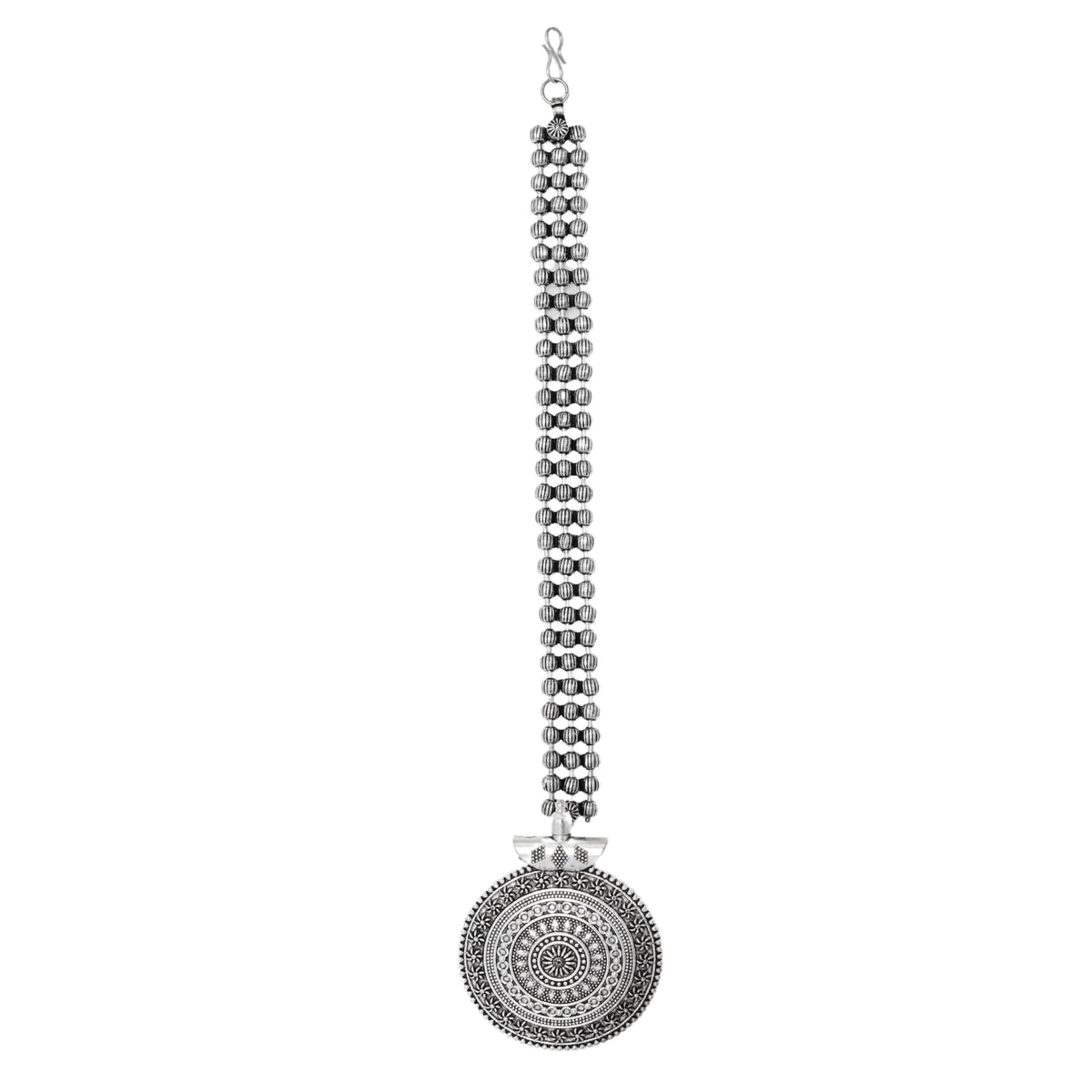 Shop Teejh Silver Oxidised Maang Tika For Women - Main Image