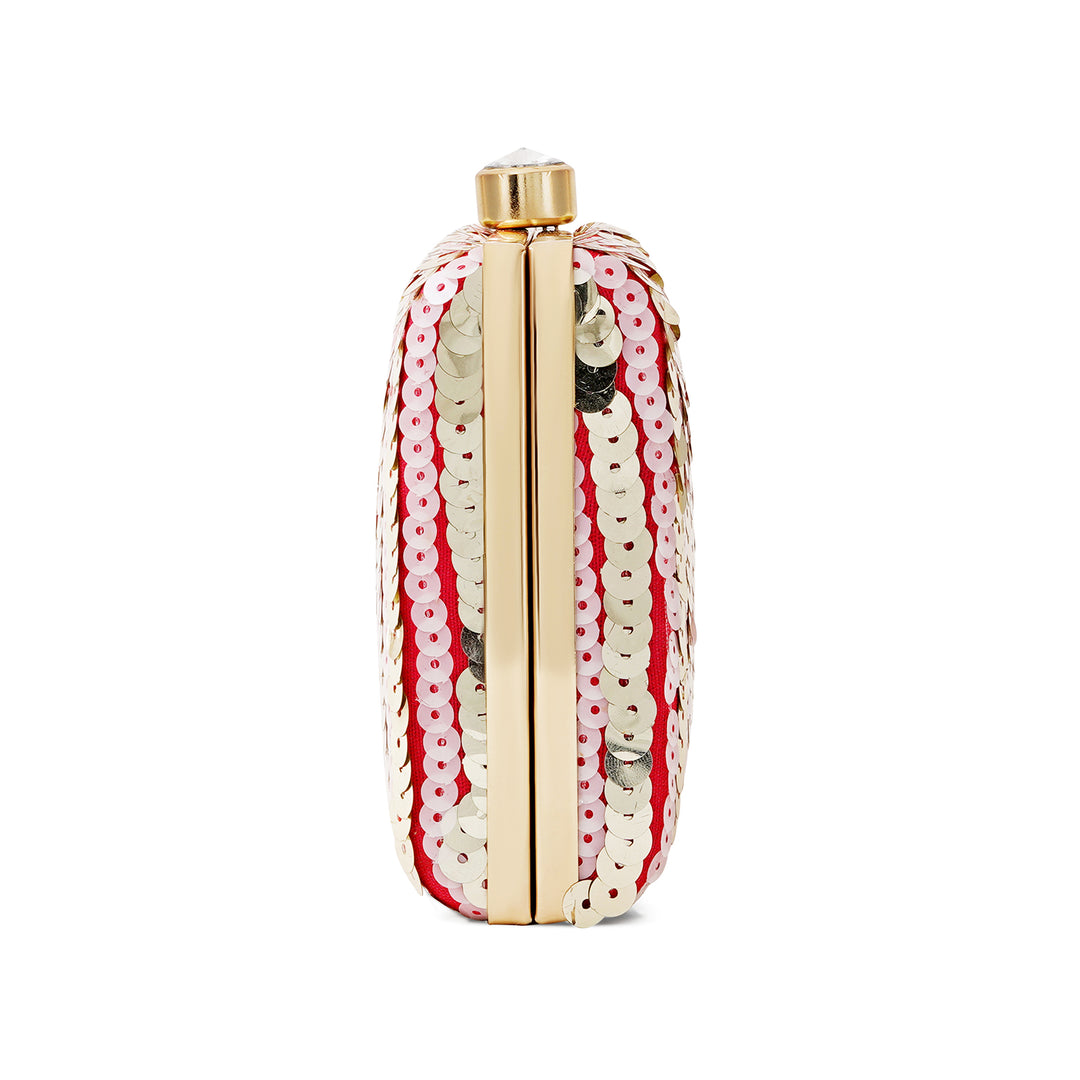 Sereia Pink Sequin Clutch