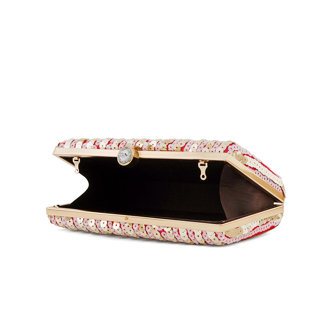 Sereia Pink Sequin Clutch