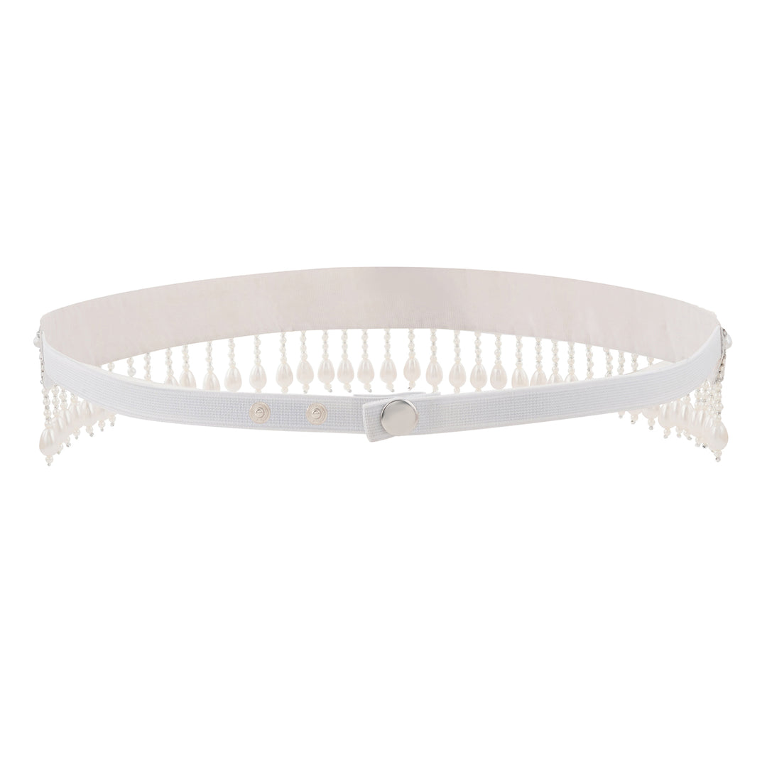 Teejh Naysa Pearl Silver Belt