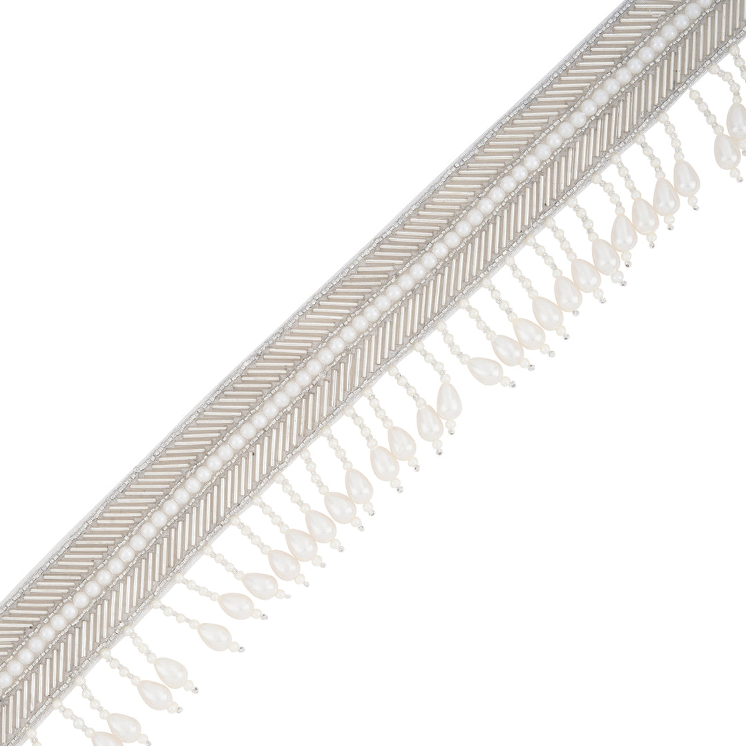 Teejh Naysa Pearl Silver Belt