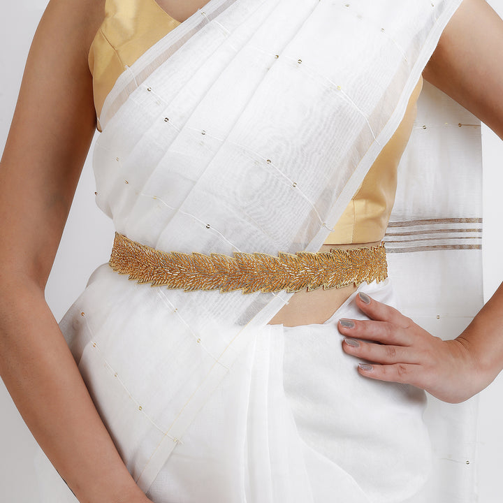 Teejh Rayna Bead Gold Belt