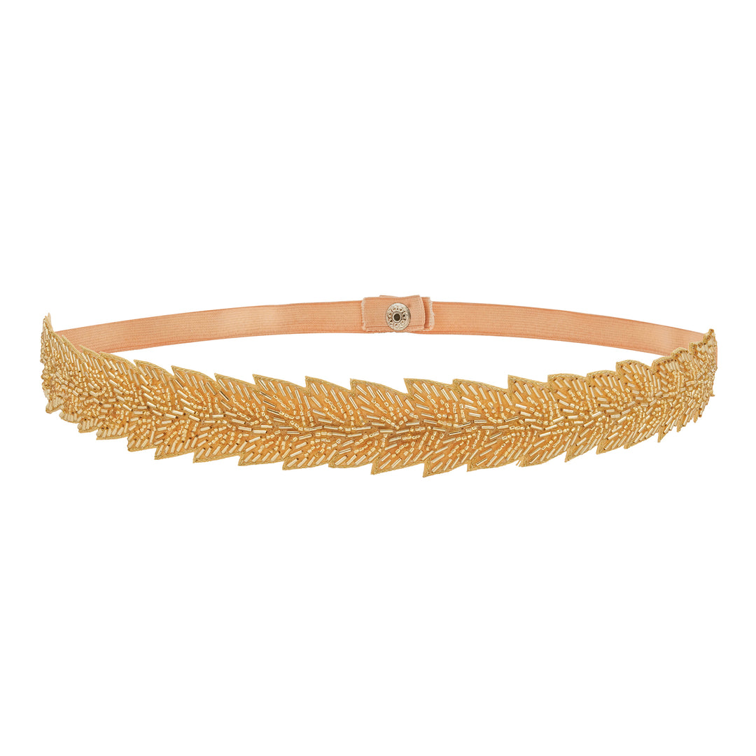 Teejh Rayna Bead Gold Belt