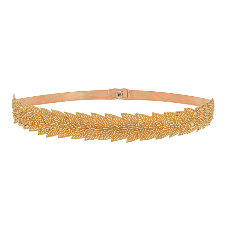 Teejh Rayna Bead Gold Belt