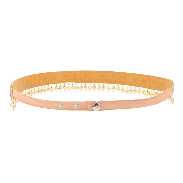 Teejh Zivah Bead Mirror Gold Belt