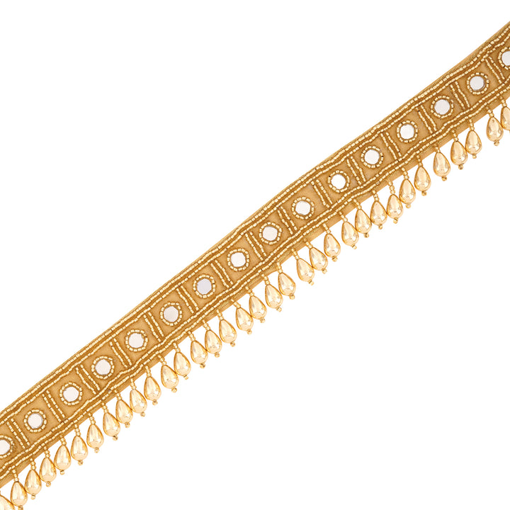 Teejh Zivah Bead Mirror Gold Belt