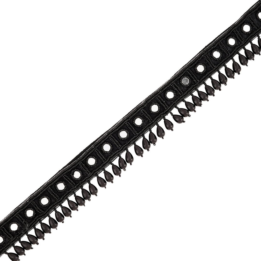 Teejh Zivah Bead Mirror Black Belt