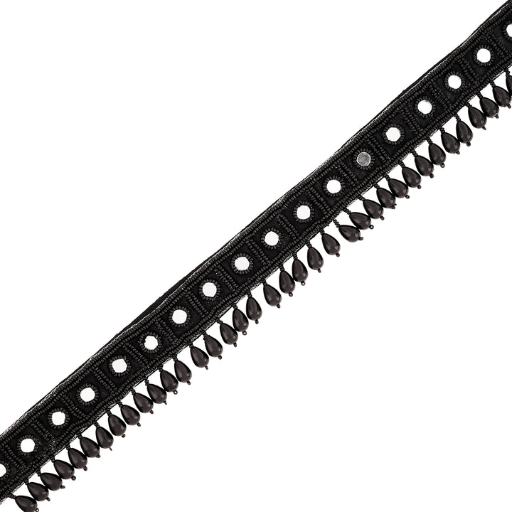 Teejh Zivah Bead Mirror Black Belt