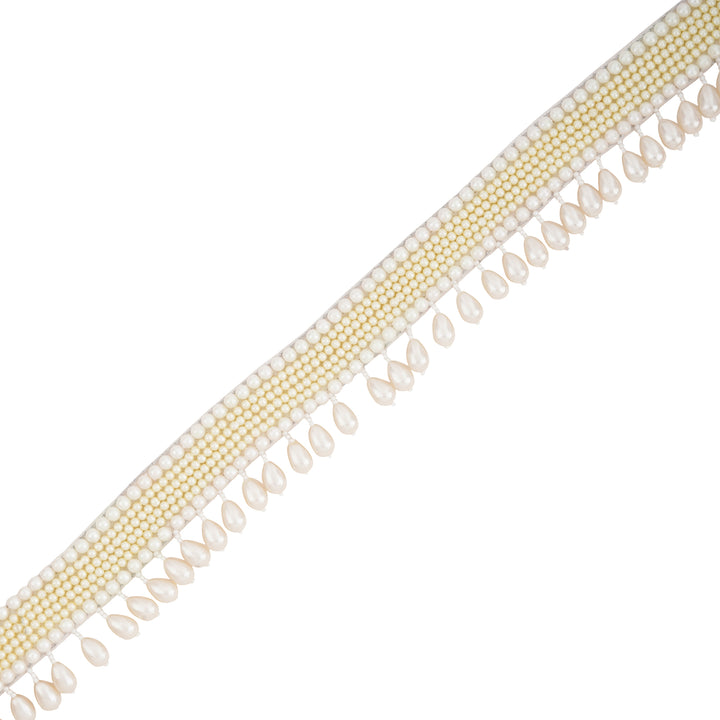 Teejh Zaaria Pearl White Belt