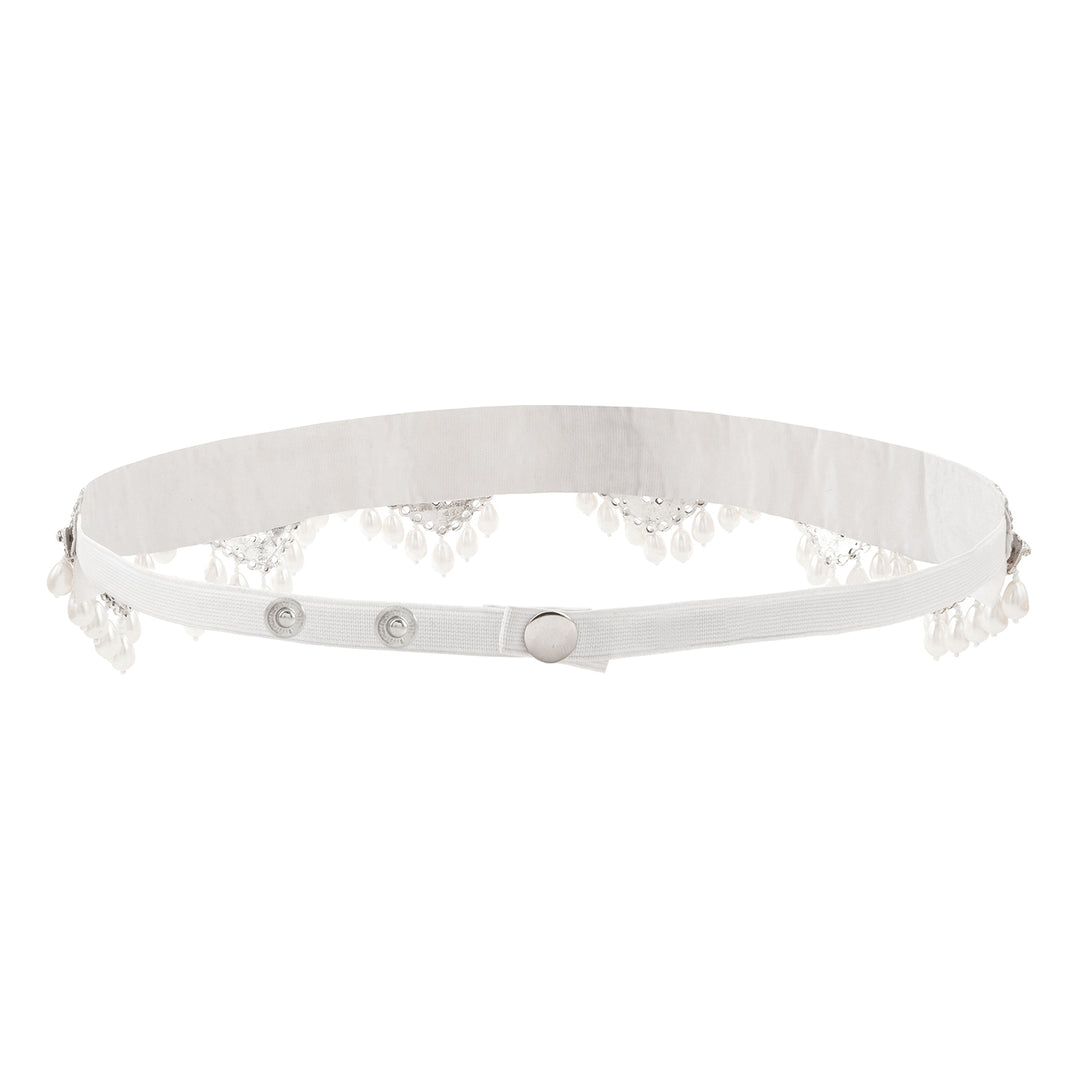 Teejh Qiyara Bead Silver Belt