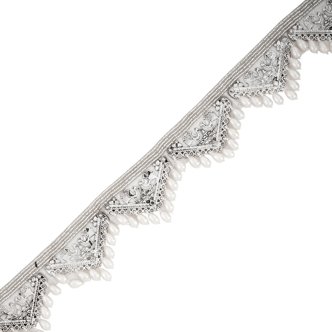 Teejh Qiyara Bead Silver Belt