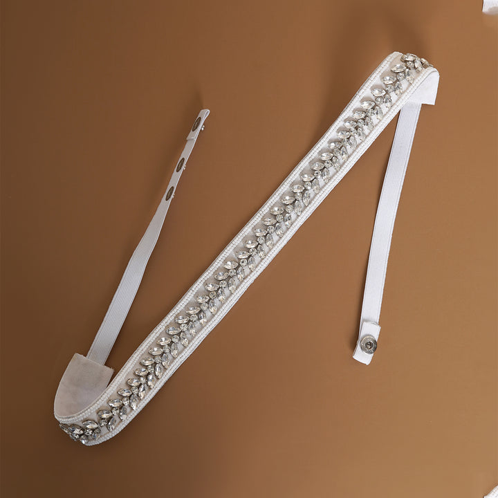 Teejh Palki Stone Silver Belt