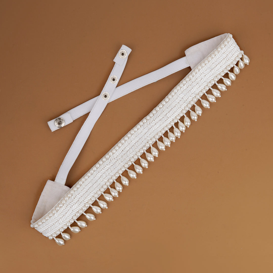 Teejh Xiti Pearl White Belt