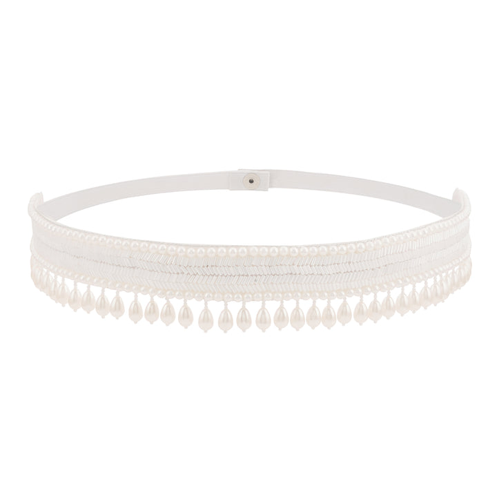 Teejh Xiti Pearl White Belt