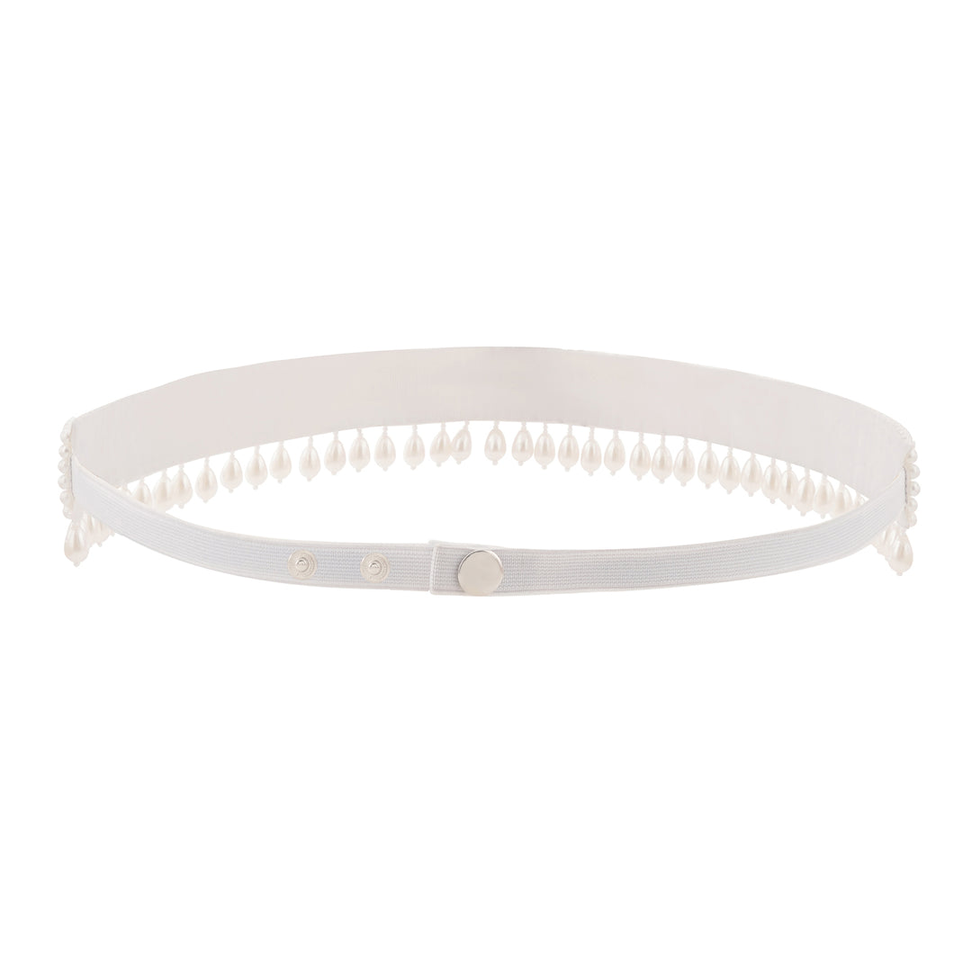 Teejh Xiti Pearl White Belt