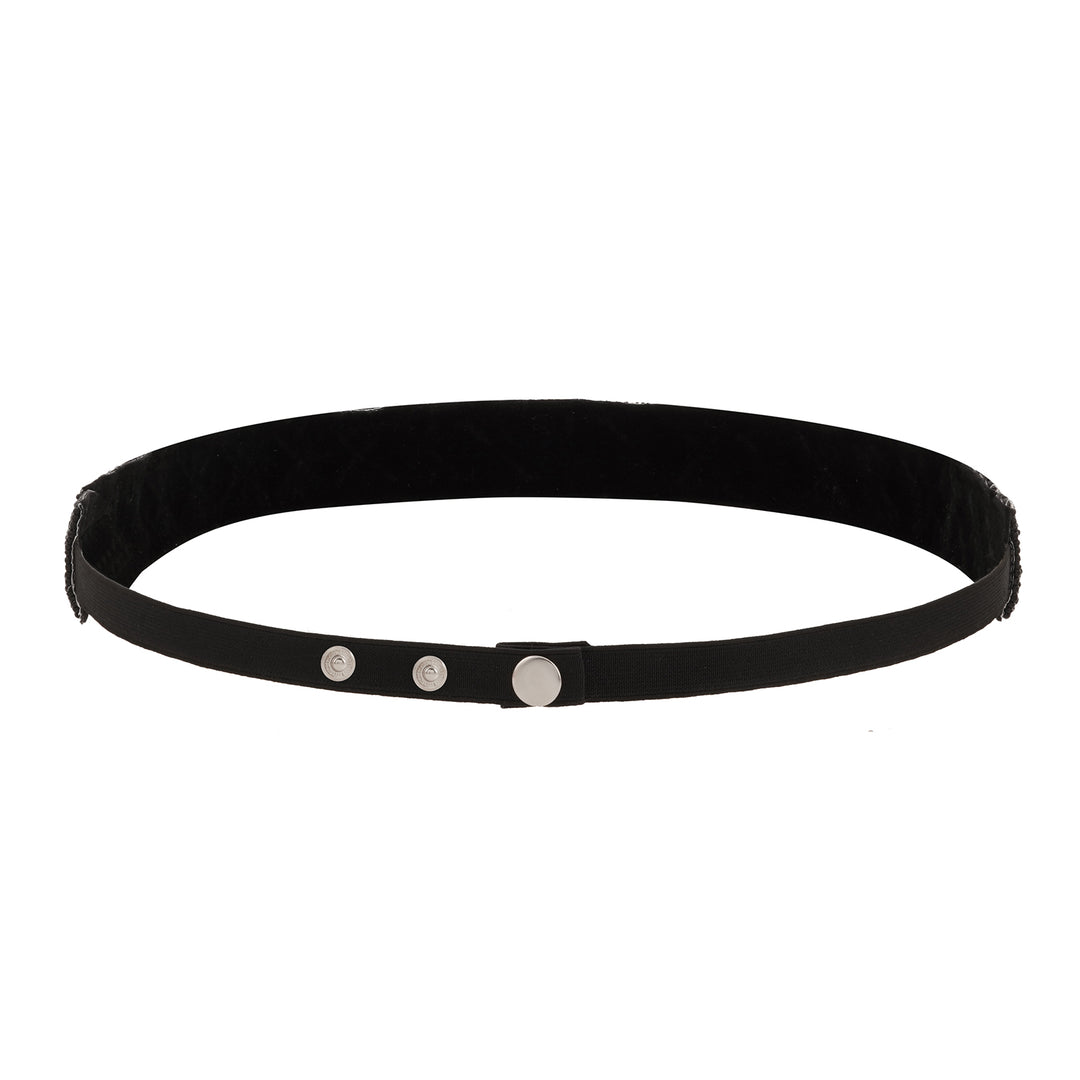 Teejh Kahani Bead Mirror Black Belt