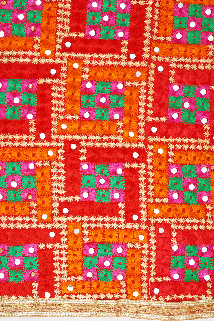 Teejh Patiala kudi Phulkari Dupatta