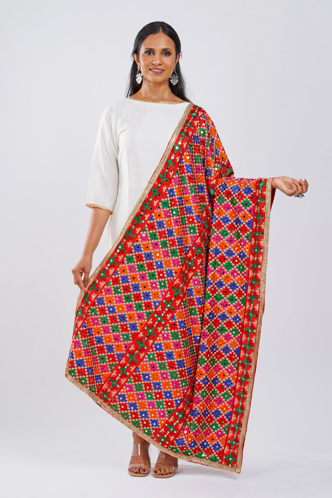 Teejh Soni Kudi Phulkari Dupatta