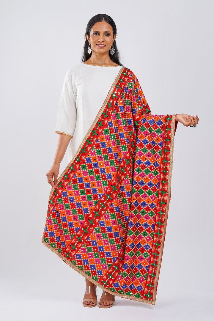 Teejh Soni Kudi Phulkari Dupatta