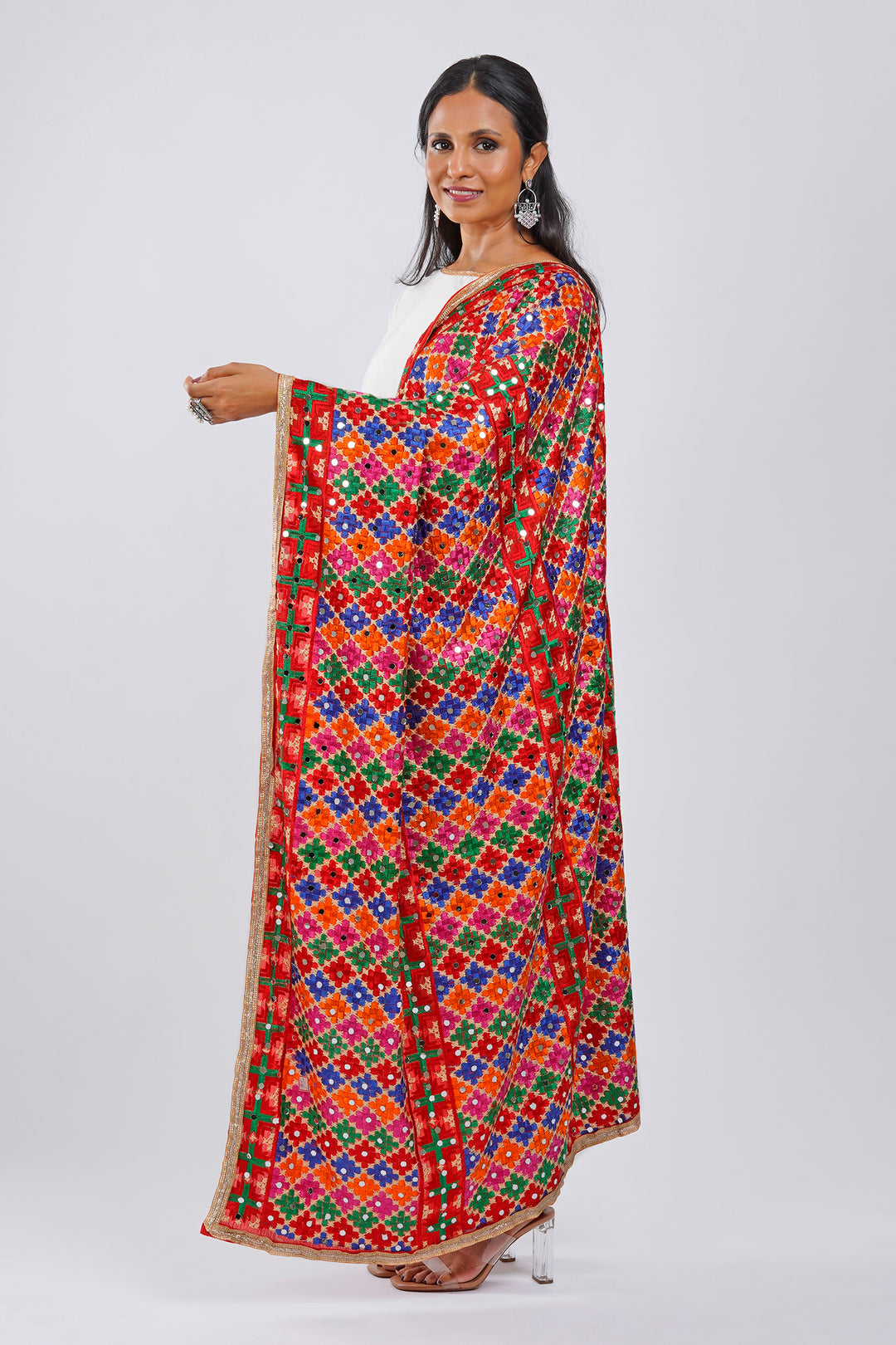 Teejh Soni Kudi Phulkari Dupatta