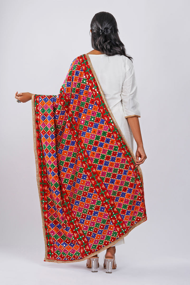 Teejh Soni Kudi Phulkari Dupatta