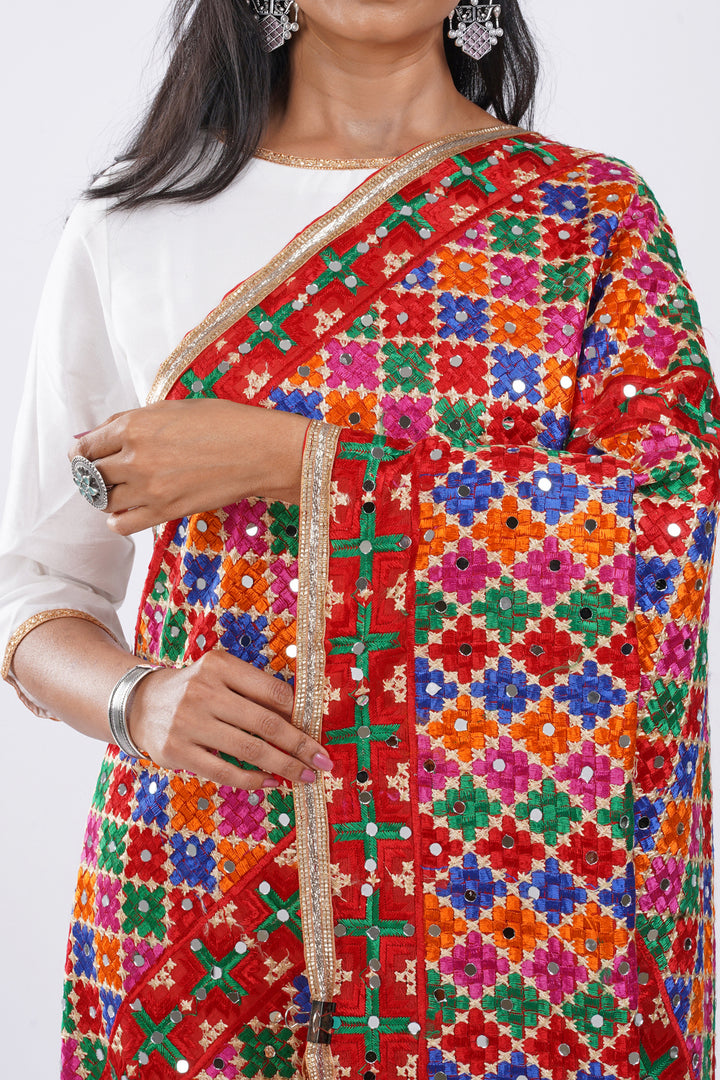 Teejh Soni Kudi Phulkari Dupatta