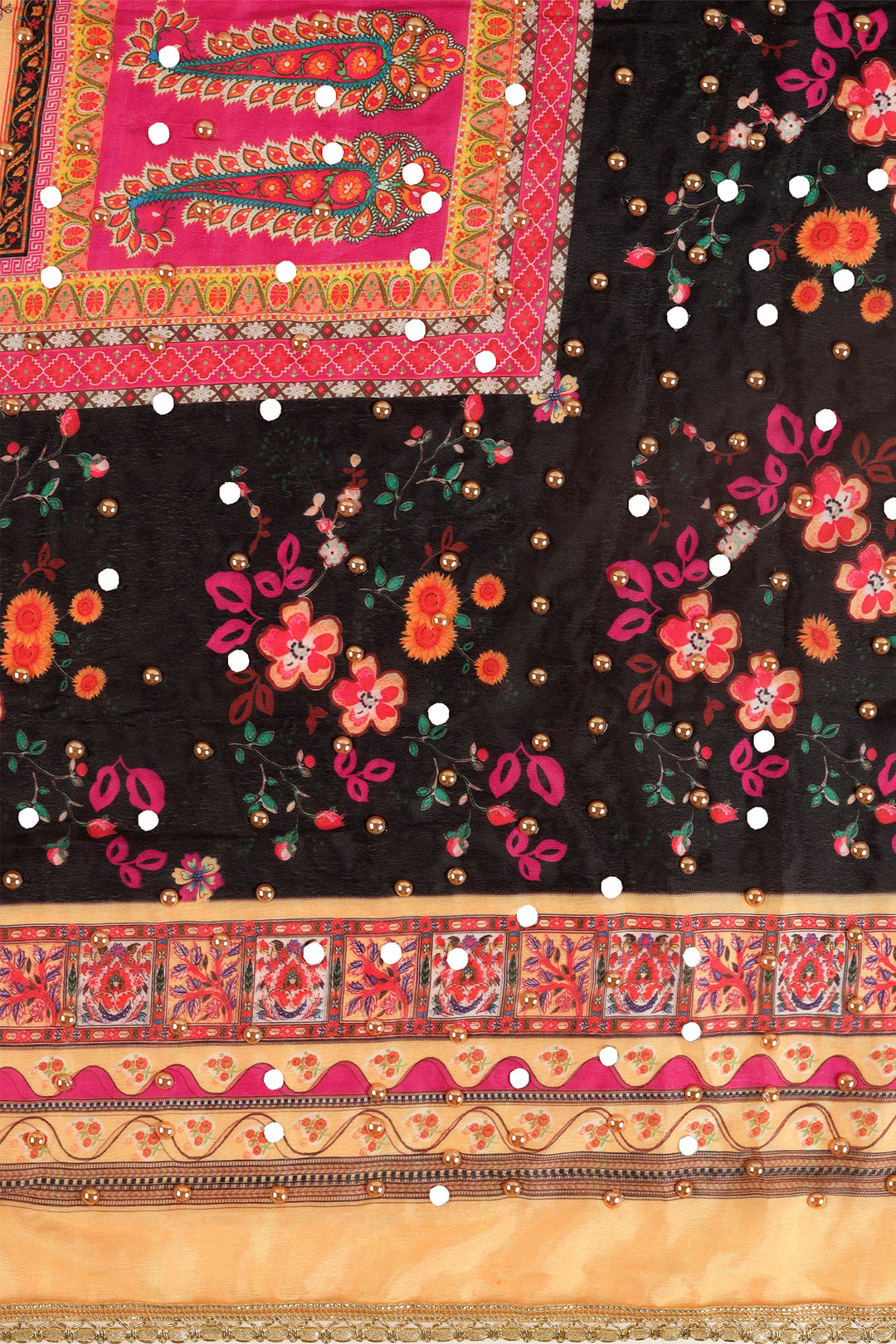 Teejh Tanirika Embellished Printed Dupatta