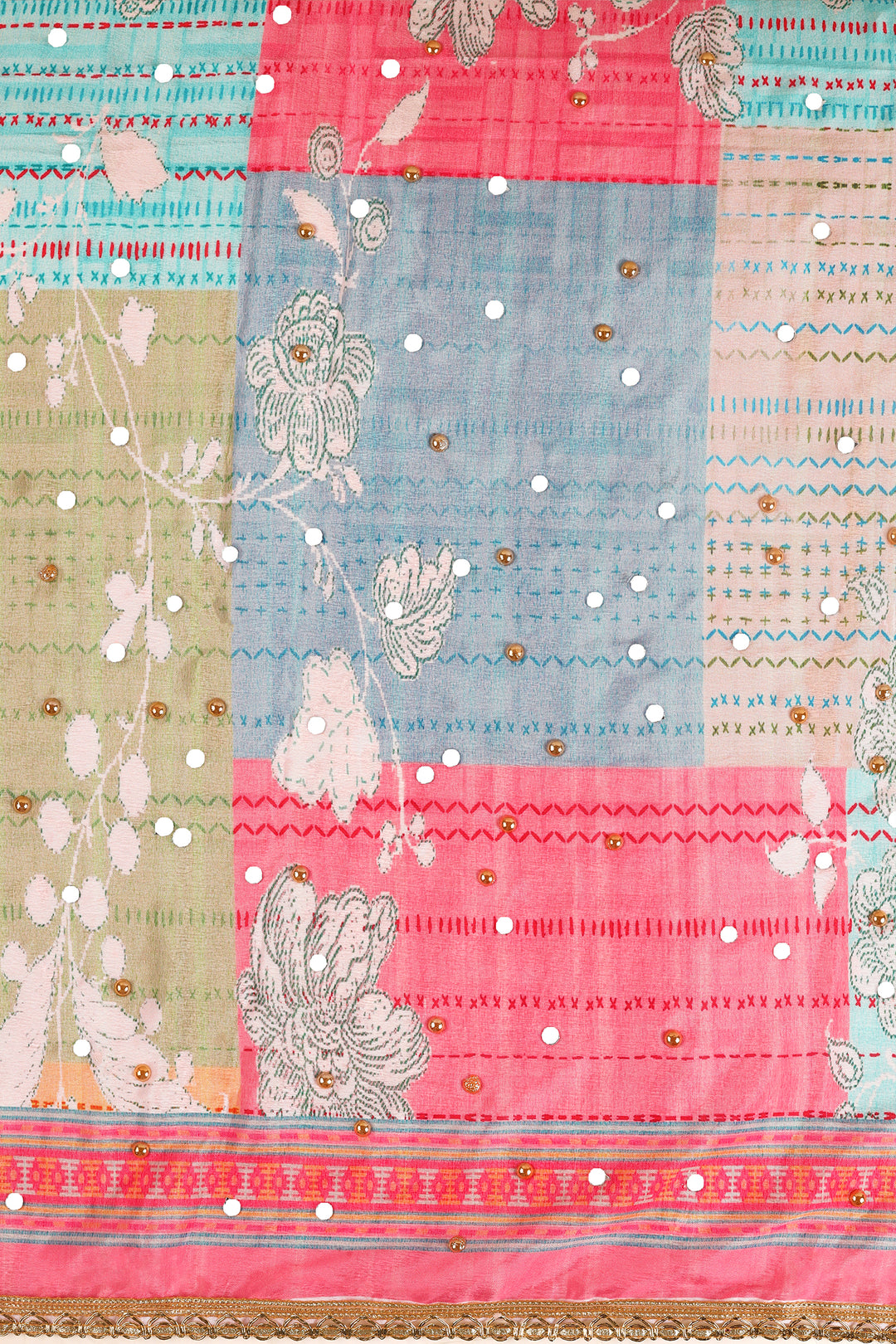Teejh Sugandha Embellished Printed Dupatta
