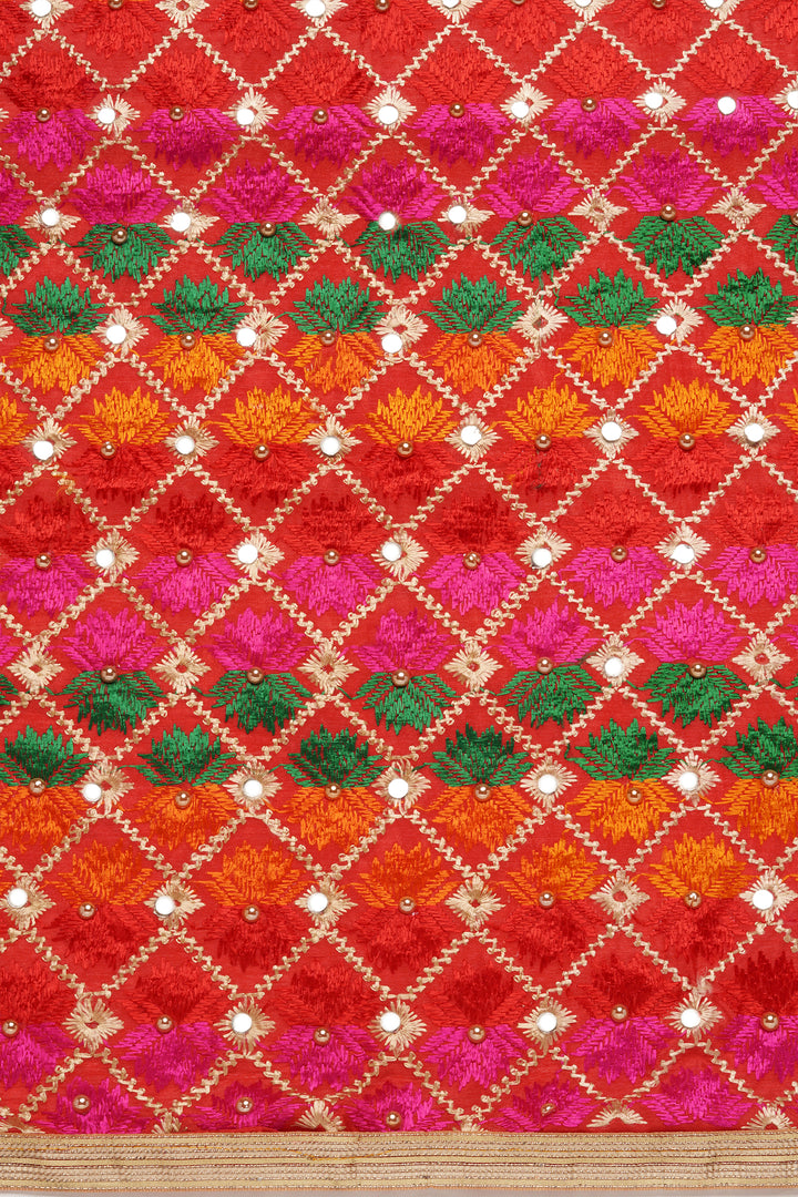 Teejh Neeladri Phulkari Dupatta