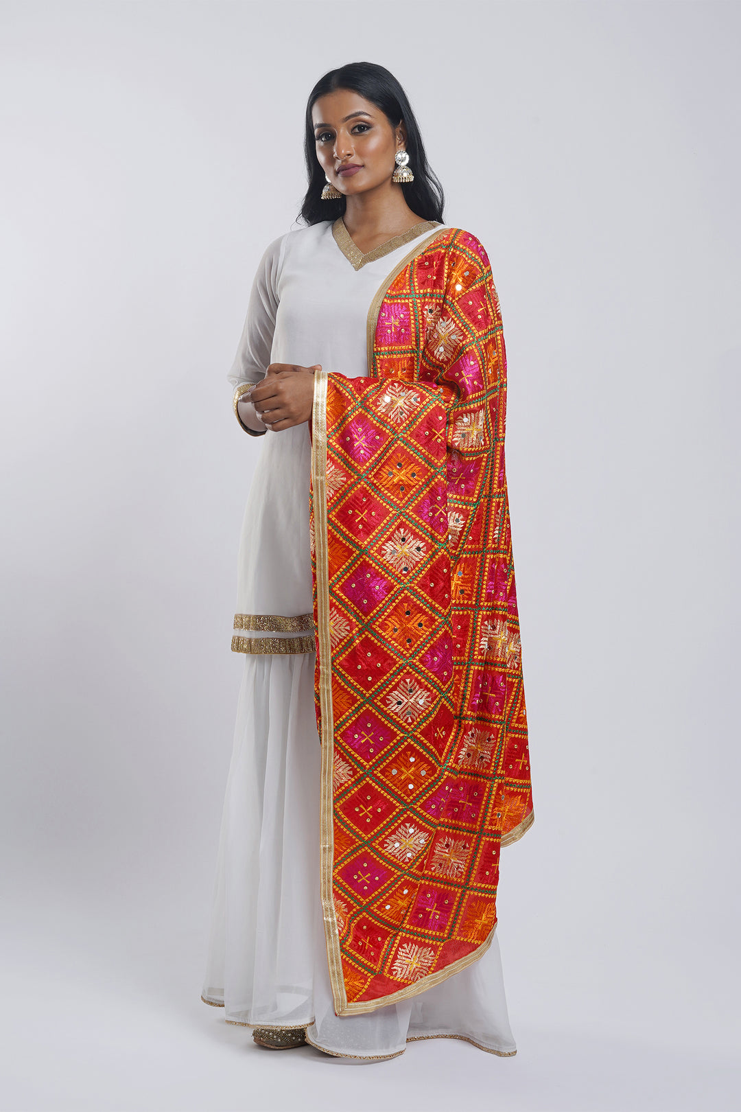 Teejh Madhurima Phulkari Dupatta