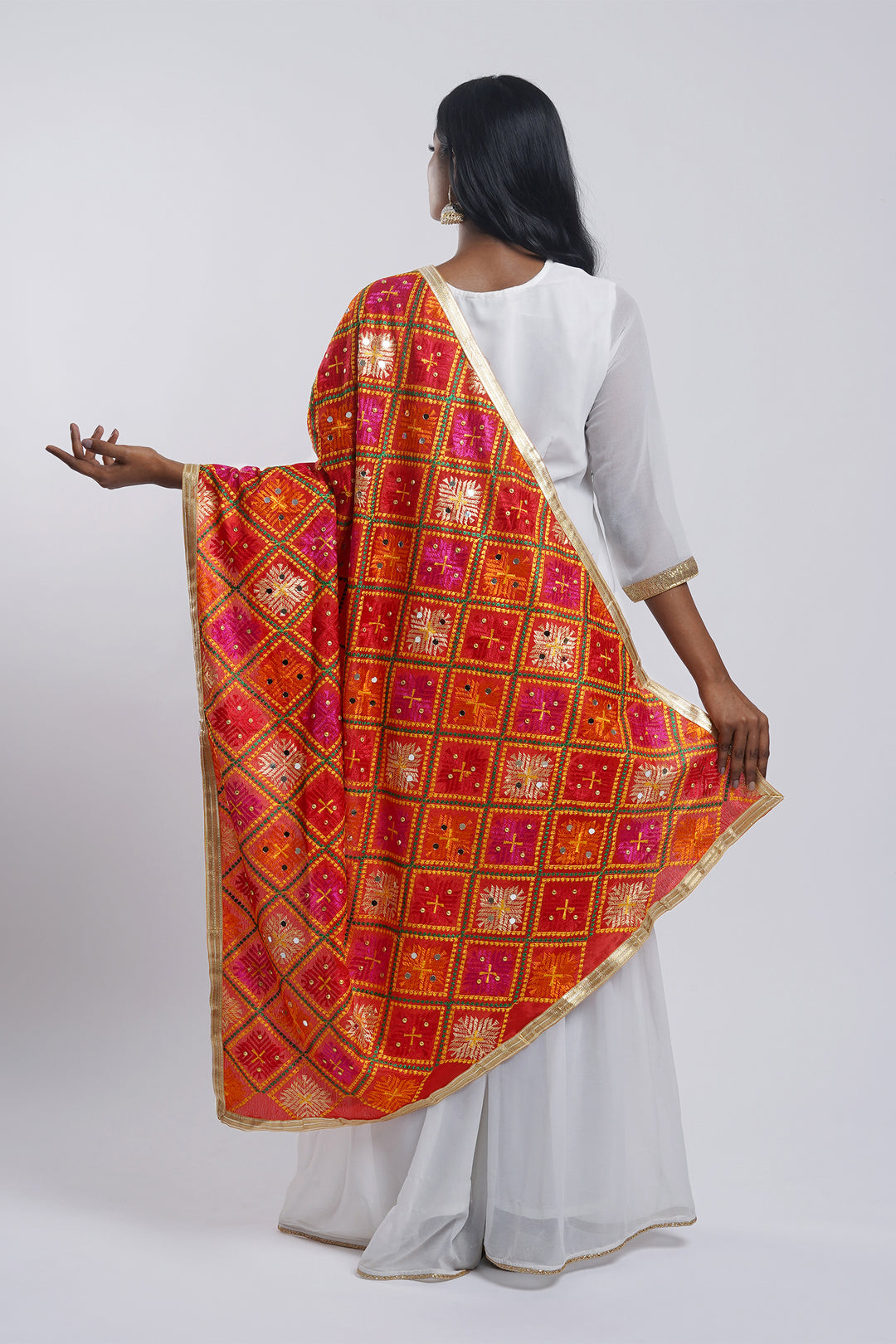 Teejh Madhurima Phulkari Dupatta
