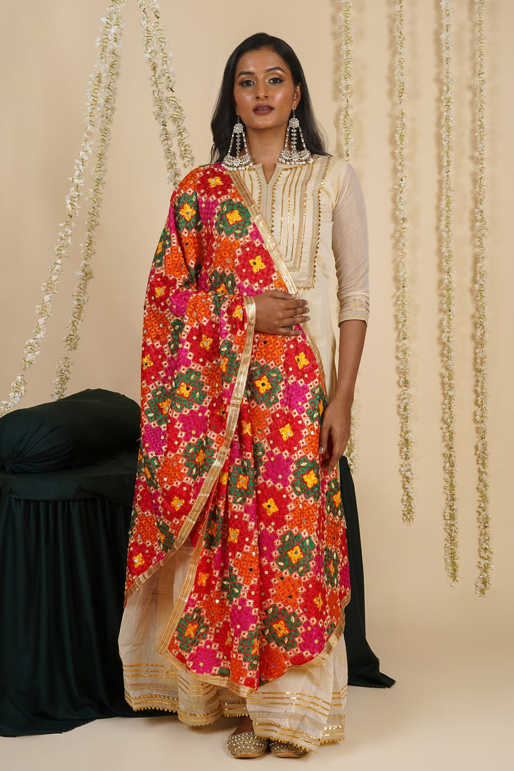 Teejh Shringar Phulkari Dupatta
