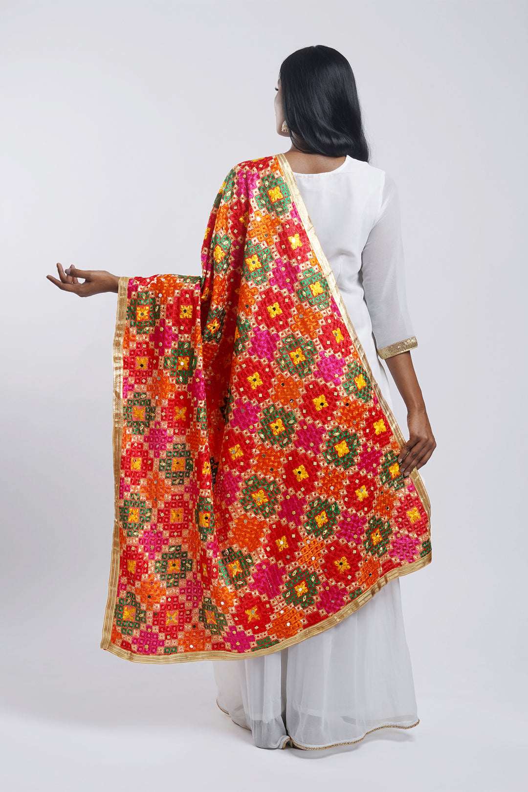 Teejh Shringar Phulkari Dupatta