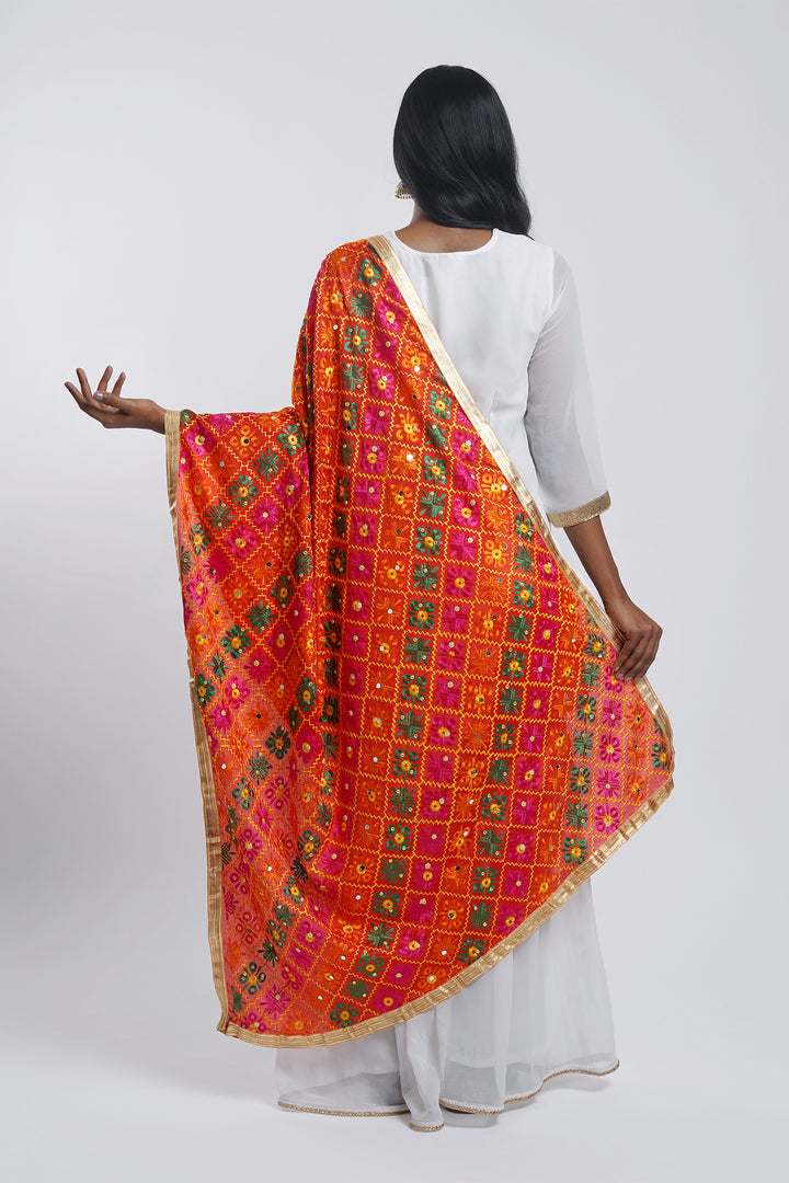 Teejh Pranjal Phulkari Dupatta
