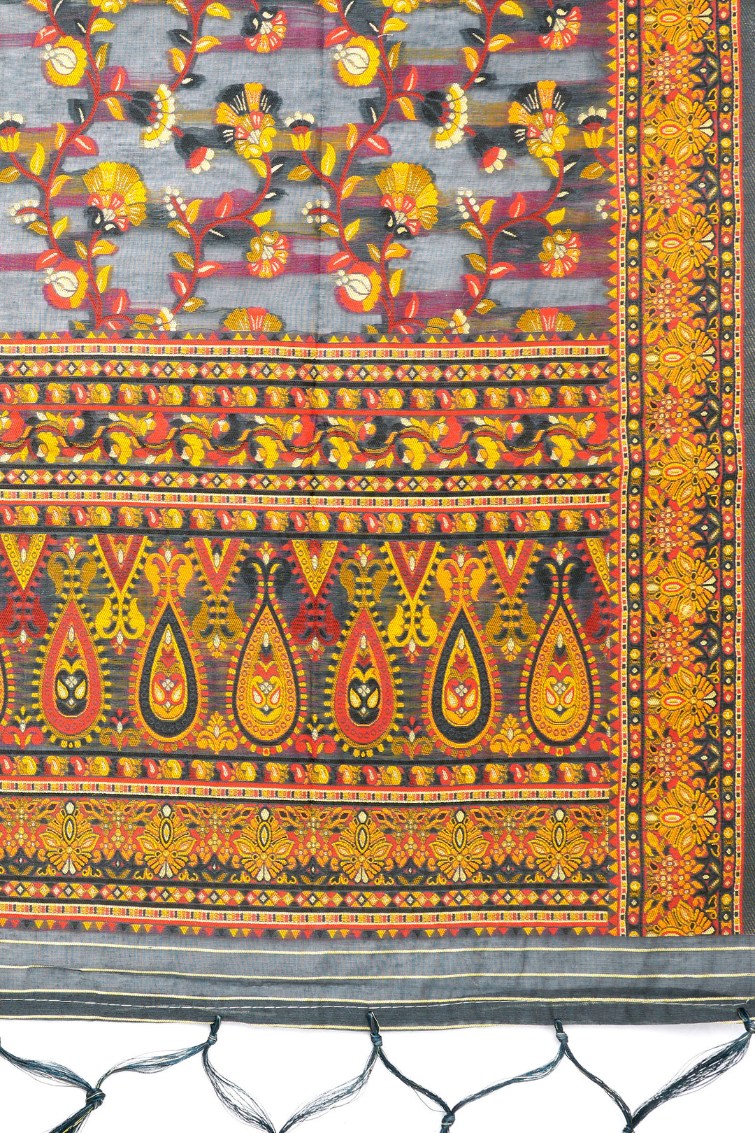 Teejh Baruni Grey Banarasi Dupatta