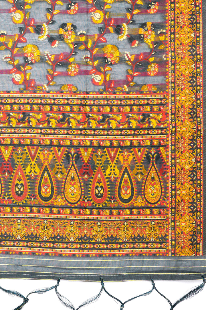 Teejh Baruni Grey Banarasi Dupatta