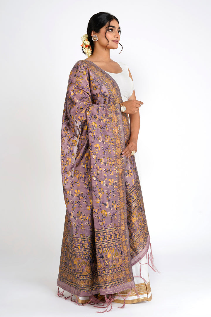 Teejh Bhaagyasree Pink Banarasi Dupatta
