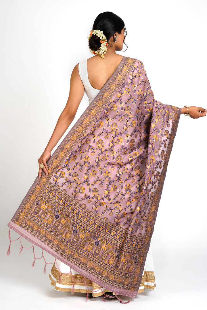 Teejh Bhaagyasree Pink Banarasi Dupatta