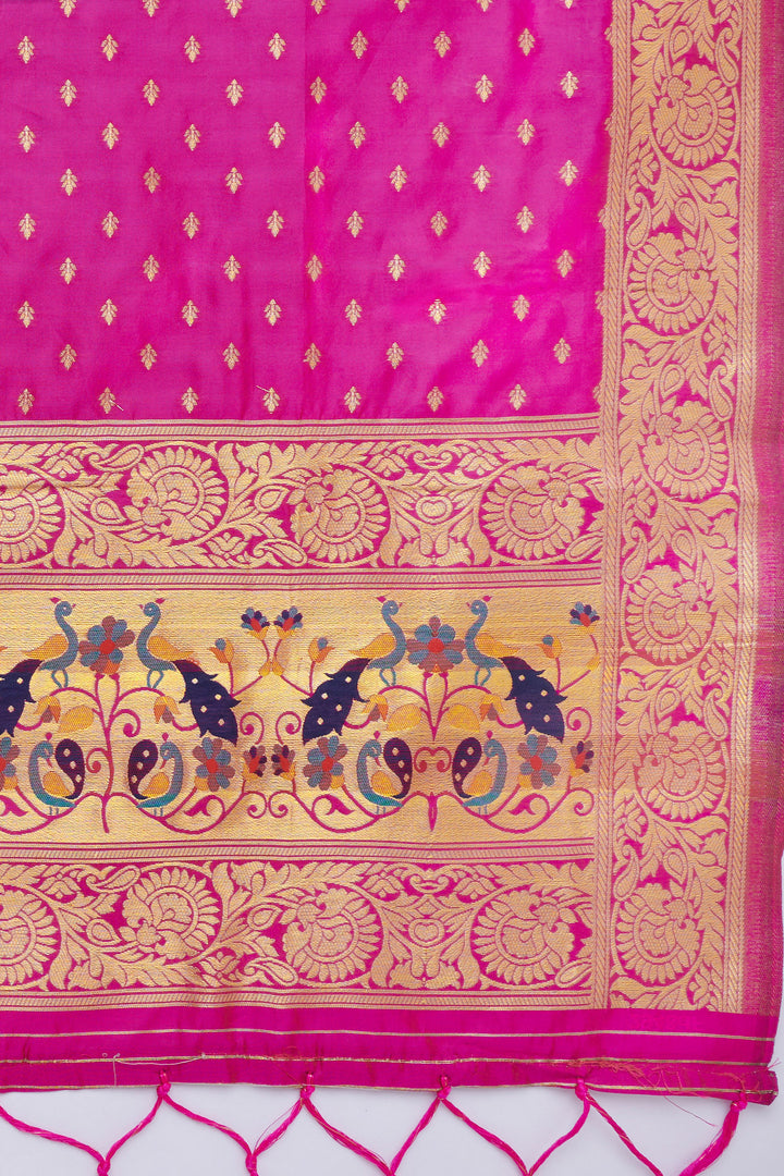 Teejh Chandira Rani Pink Banarasi Dupatta