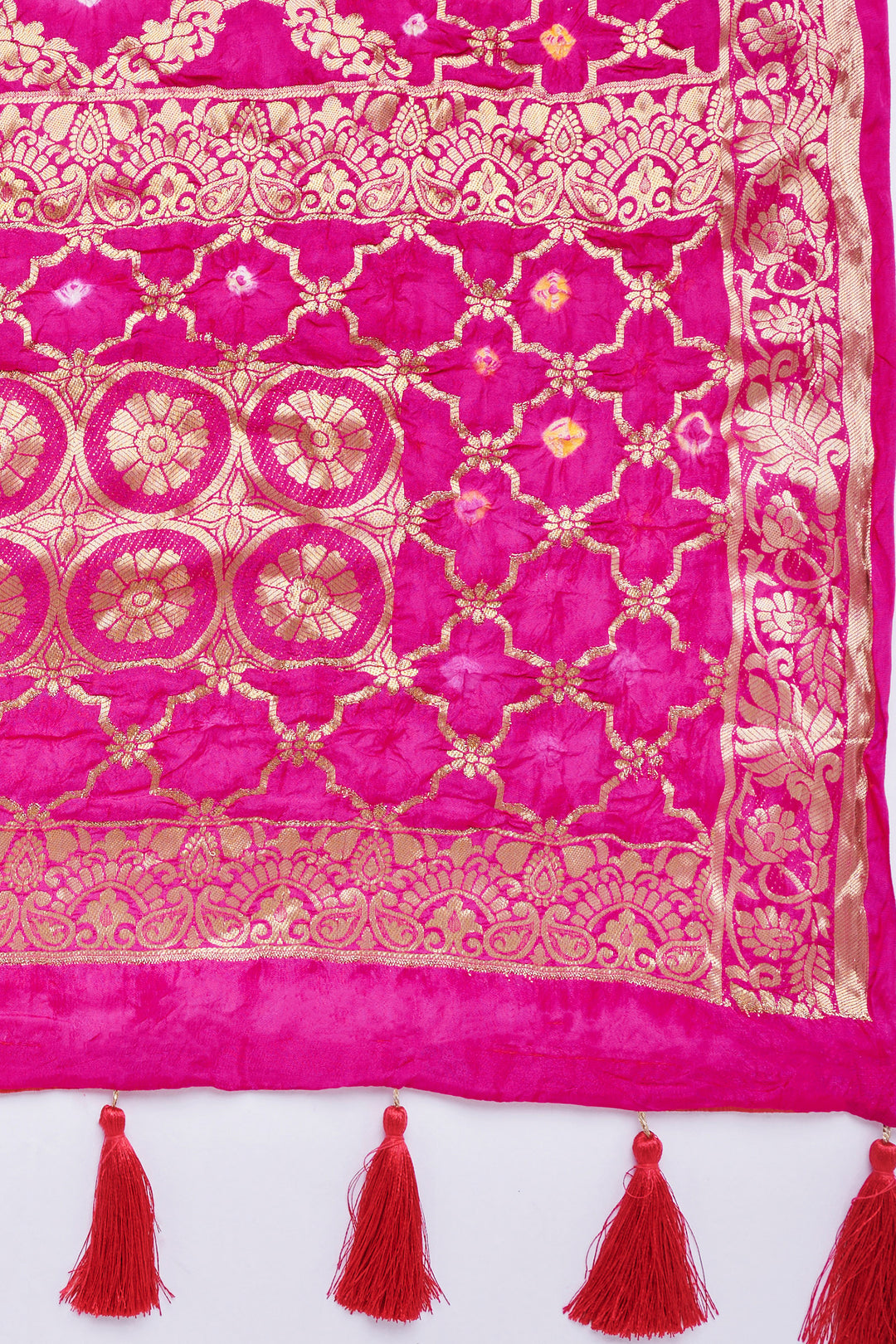 Teejh Chetna Pink Banarasi Dupatta