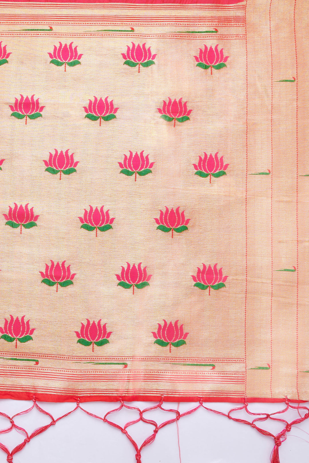 Teejh Drishti Rani Pink Banarasi Dupatta