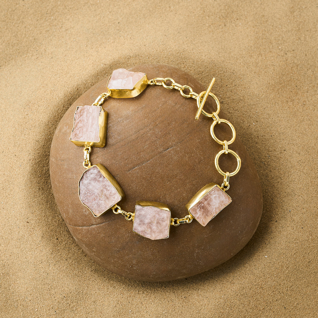 Teejh Reysha Pink Natural Stone Bracelet