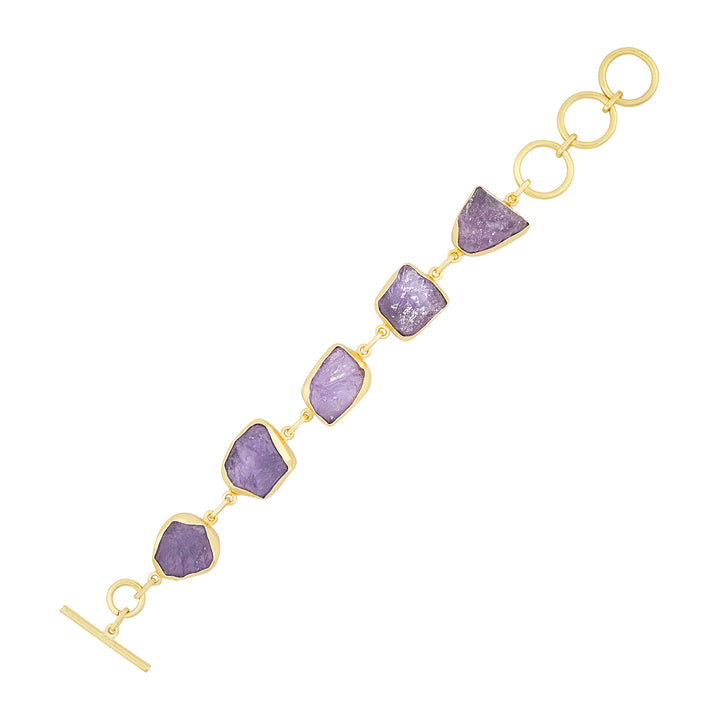 Teejh Reysha Purple Natural Stone Bracelet