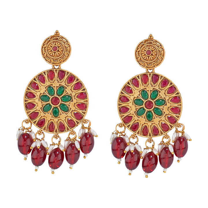 Teejh Rupika Beaded Gold Necklace Set