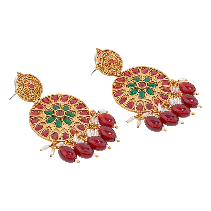 Teejh Rupika Beaded Gold Necklace Set