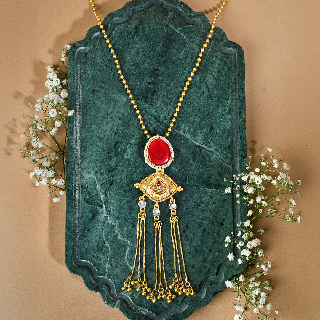 Teejh Kanira Red Gold Necklace