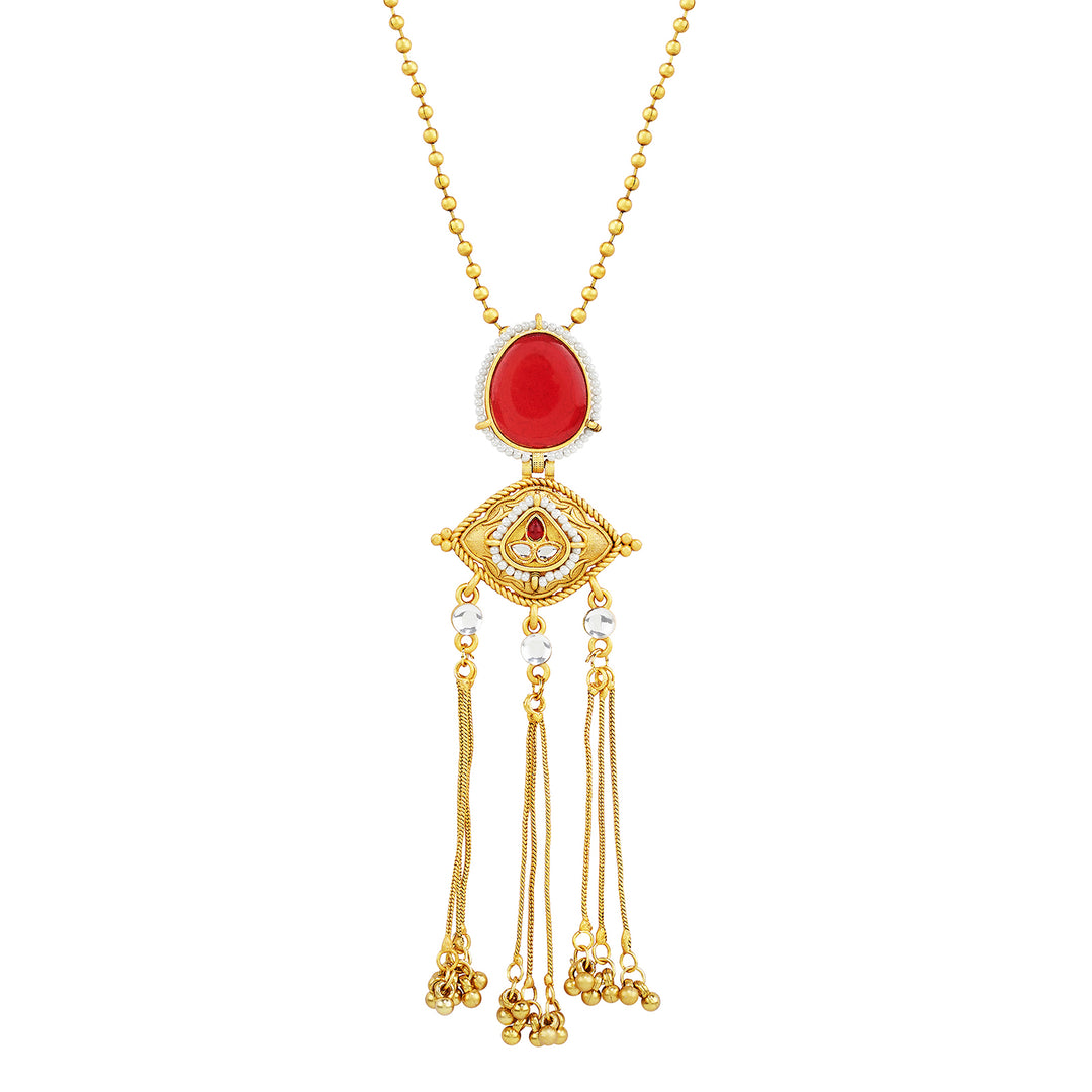 Teejh Kanira Red Gold Necklace