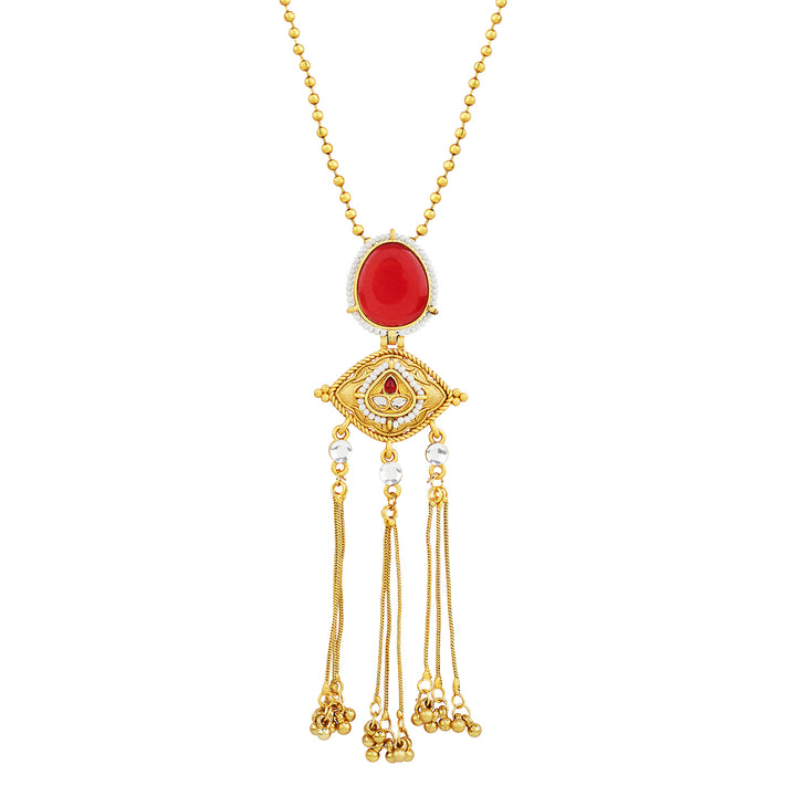 Teejh Kanira Red Gold Necklace
