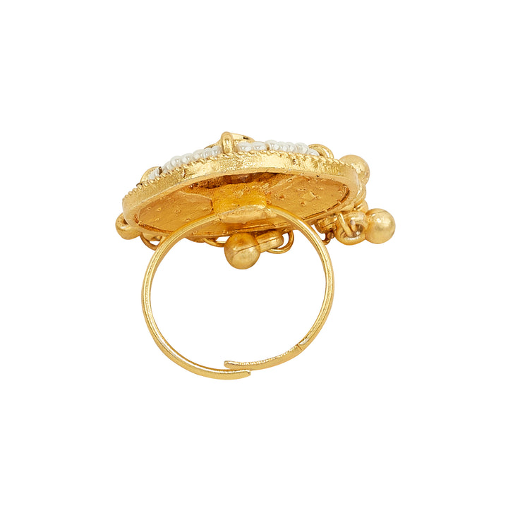 Teejh Sera Gold Red Stone Ring